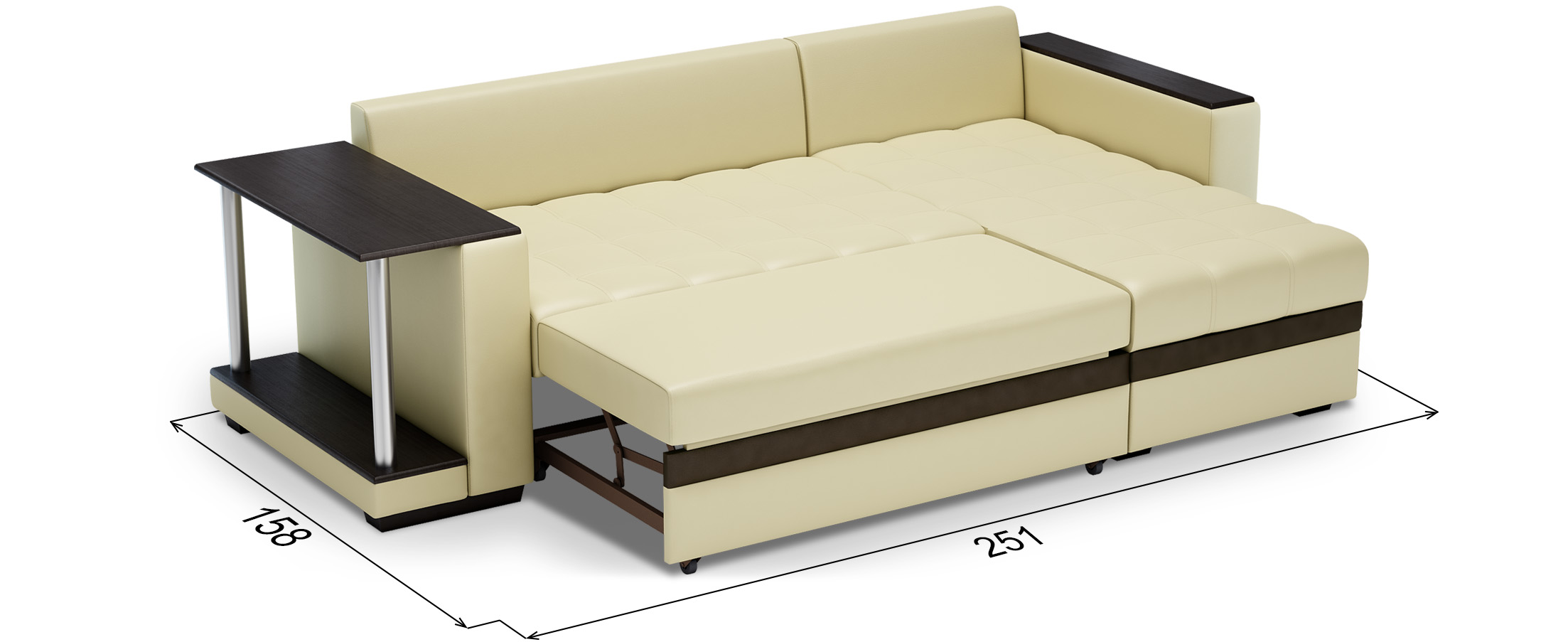 Длина спального места дивана