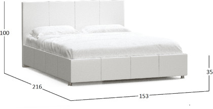 Кровать Атриум140х200 Модель 591